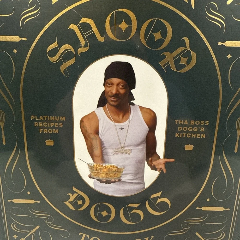Snoop Dogg From Crook to Cook Cookbook Adult OS Black Gold Platinum Recipes New